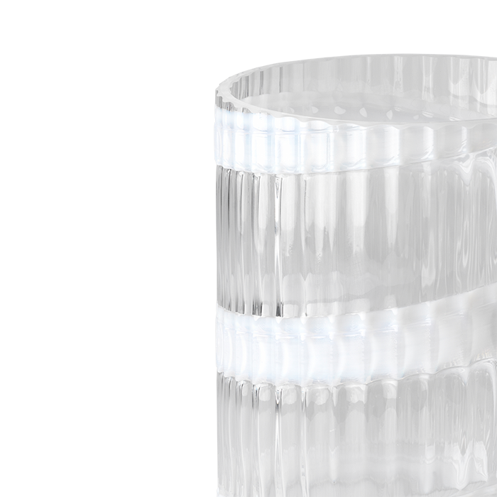 Lyngby Porcelæn Lyngby Vase, Swirl White