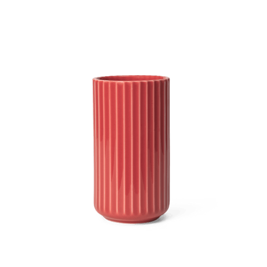 Lyngby Porcelæn Vase, Red, H: 6.1"