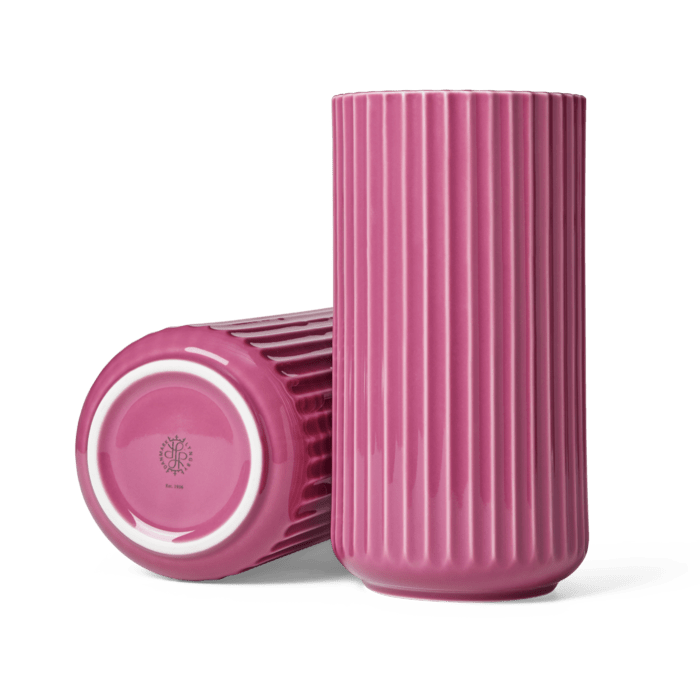 Lyngby Porcelæn Vase, Purple, H: 8.1"