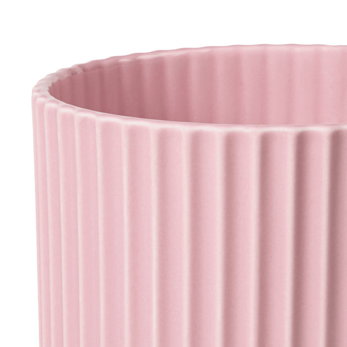 Lyngby Porcelæn Vase, Rose, H: 9.8"