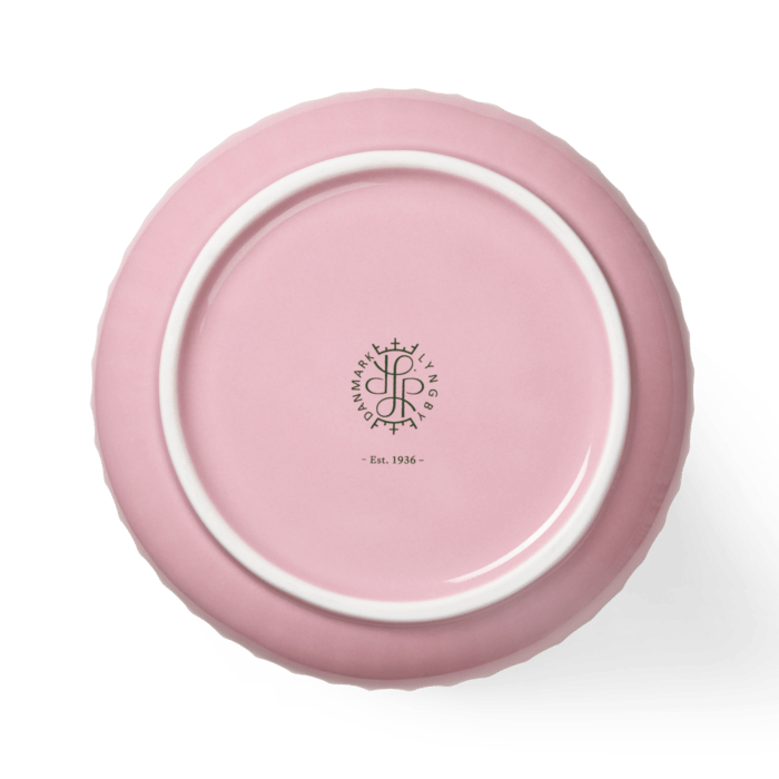 Lyngby Porcelæn Vase, Rose, H: 9.8"
