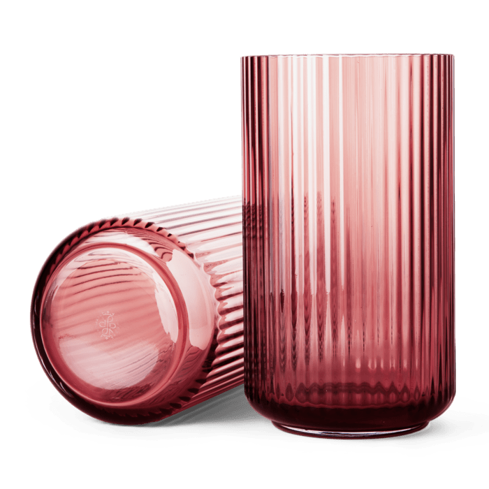 Lyngby Porcelæn Vase, Burgundy