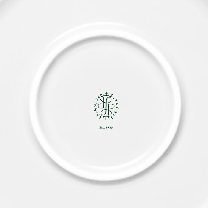 Lyngby Porcelæn Rhombe Serving Bowl, White, Ø: 11.3"