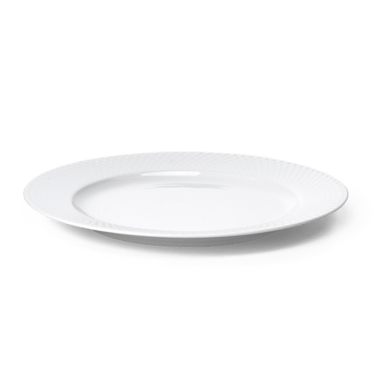 Lyngby Porcelæn Rhombe Plate, White
