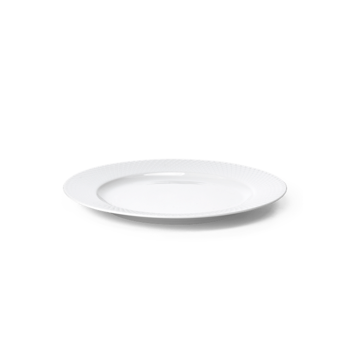 Lyngby Porcelæn Rhombe Plate, White