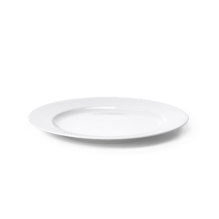Lyngby Porcelæn Rhombe Plate, White