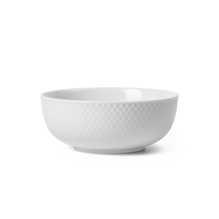 Lyngby Porcelæn Rhombe Bowl, White