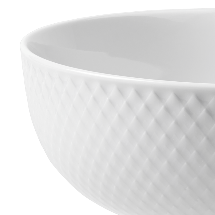 Lyngby Porcelæn Rhombe Bowl, White