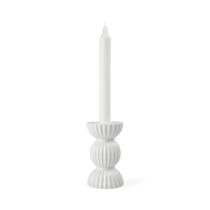 Lyngby Porcelæn Tura Candleholder, H: 4.9"