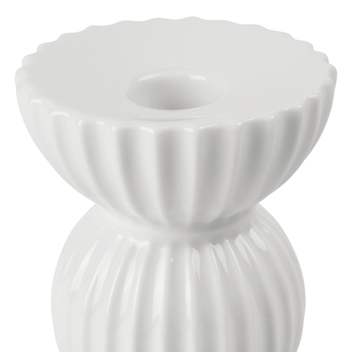 Lyngby Porcelæn Tura Candleholder, H: 4.9"