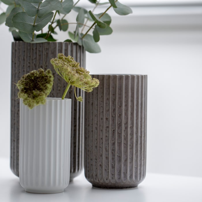 Lyngby Porcelæn Vase, White