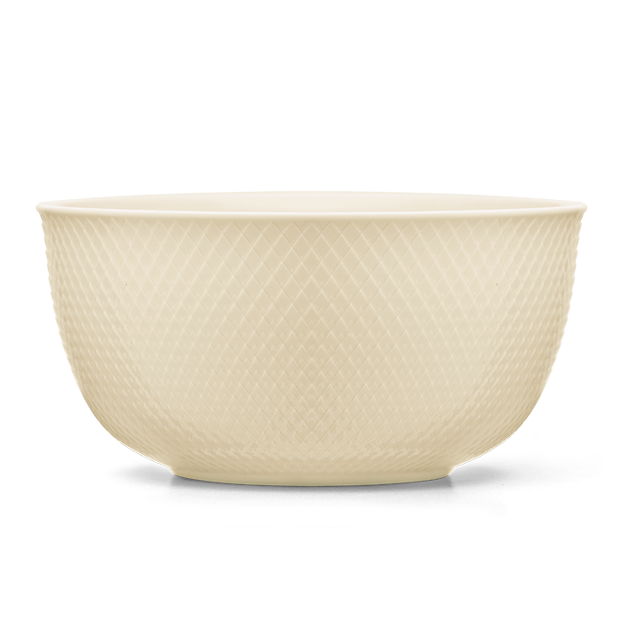 Lyngby Porcelæn Rhombe Earth Bowl, Marble, Ø: 8.7"