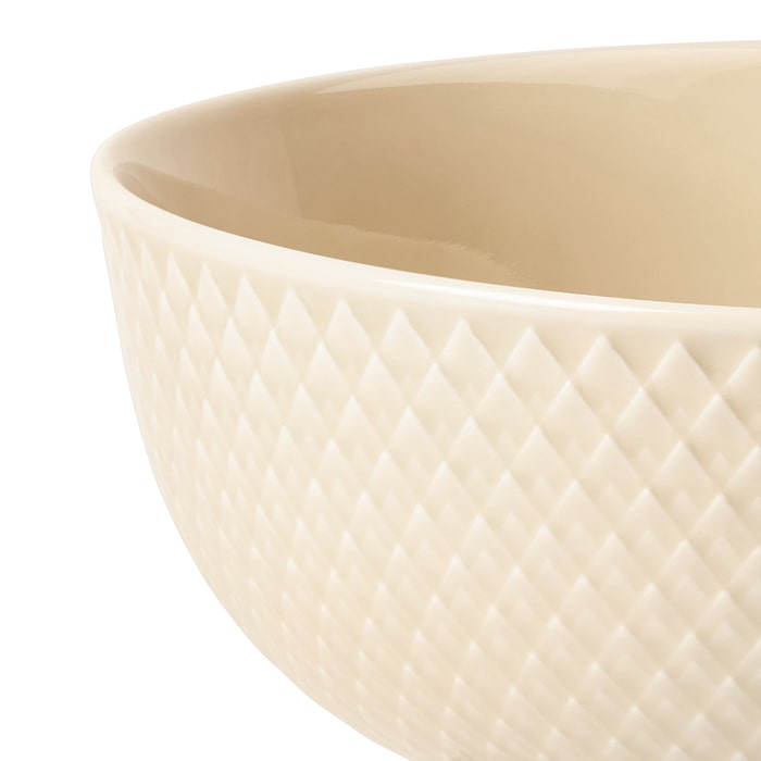 Lyngby Porcelæn Rhombe Earth Bowl, Marble, Ø: 5.1"