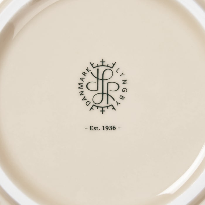 Lyngby Porcelæn Rhombe Earth Bowl, Marble, Ø: 5.1"