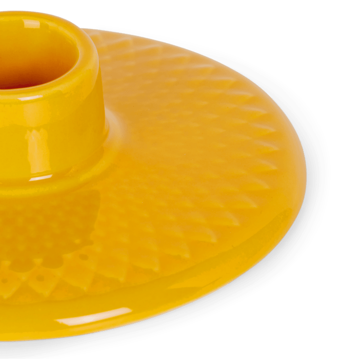 Lyngby Porcelæn Rhombe Color Candleholder, Ø: 4.1"