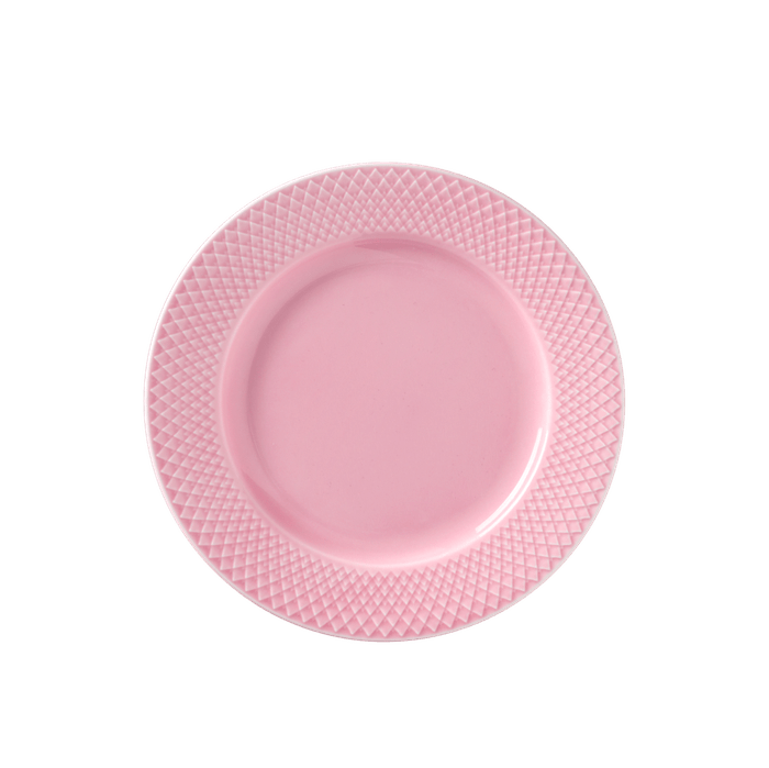Lyngby Porcelæn Rhombe Color Lunch Plate, Ø: 8.3"