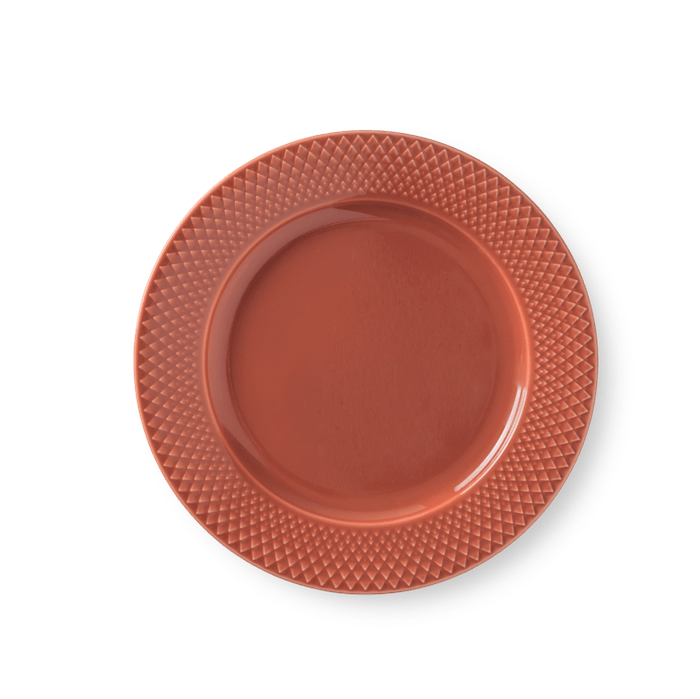Lyngby Porcelæn Rhombe Color Lunch Plate, Ø: 9.1"