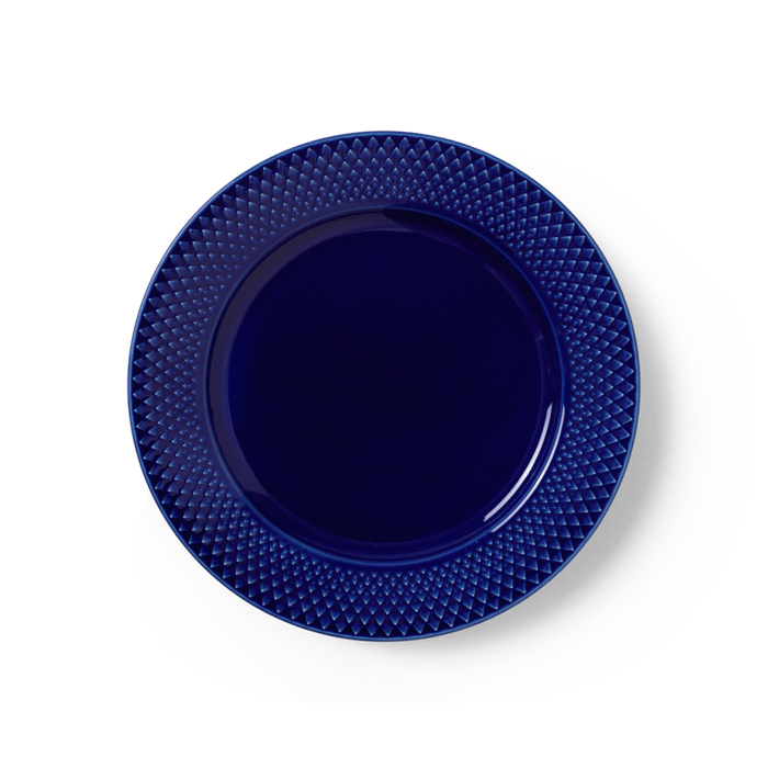 Lyngby Porcelæn Rhombe Color Lunch Plate, Ø: 9.1"