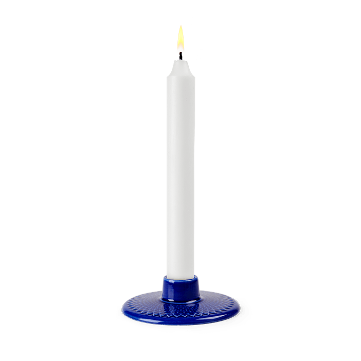 Lyngby Porcelæn Rhombe Color Candleholder, Ø: 4.1"