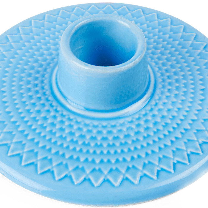 Lyngby Porcelæn Rhombe Color Candleholder, Ø: 4.1"