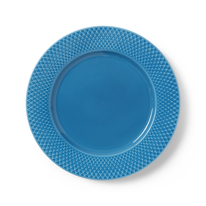 Lyngby Porcelæn Rhombe Color Dinner Plate, Ø: 10.6"