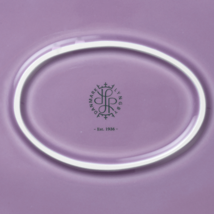 Lyngby Porcelæn Rhombe Color Oval Serving Dish, W: 13.8"