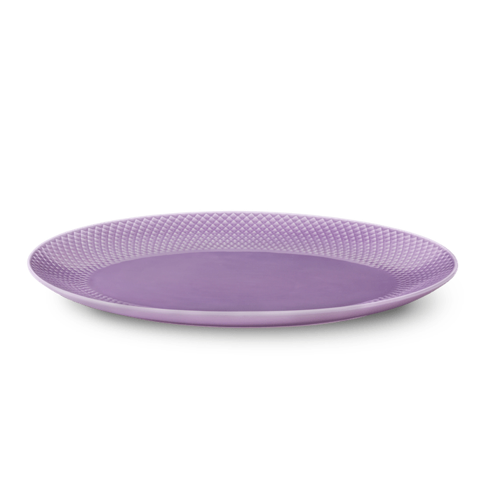 Lyngby Porcelæn Rhombe Color Oval Serving Dish, W: 13.8"