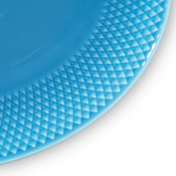 Lyngby Porcelæn Rhombe Color Oval Serving Dish, W: 11.2"