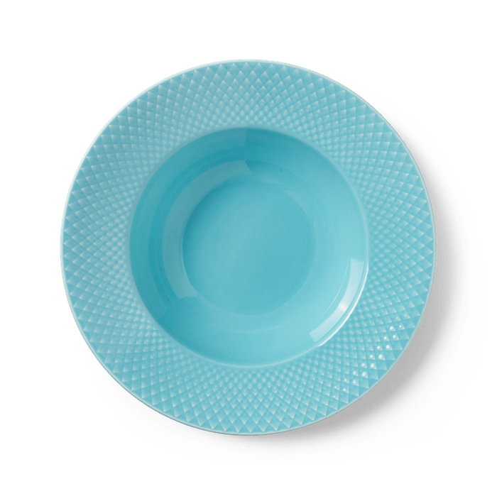 Lyngby Porcelæn Rhombe Color Soup Bowl, Ø: 9.6"