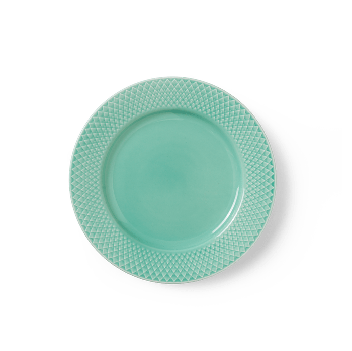 Lyngby Porcelæn Rhombe Color Lunch Plate, Ø: 8.3"