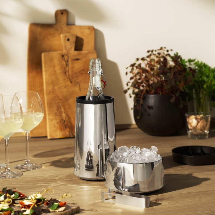 Rosendahl Grand Cru Barware Wine Cooler, Steel, H: 8.9"