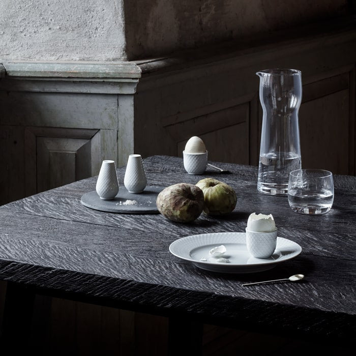 Lyngby Porcelæn Rhombe Plate, White