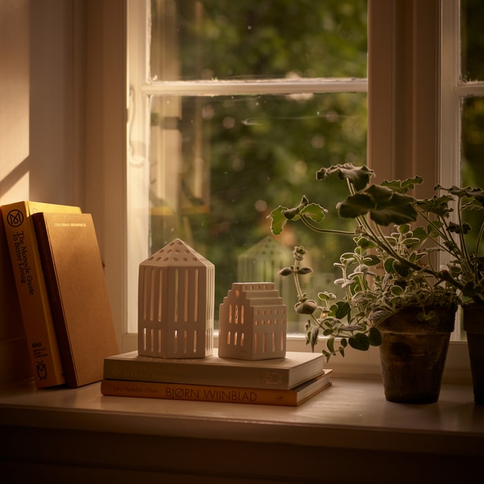 Kähler Urbania Lighthouse Gallerie, White, H: 7.3"
