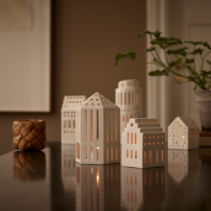 Kähler Urbania Lighthouse Gallerie, White, H: 7.3"