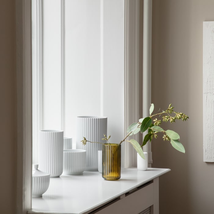 Lyngby Porcelæn Vase, White