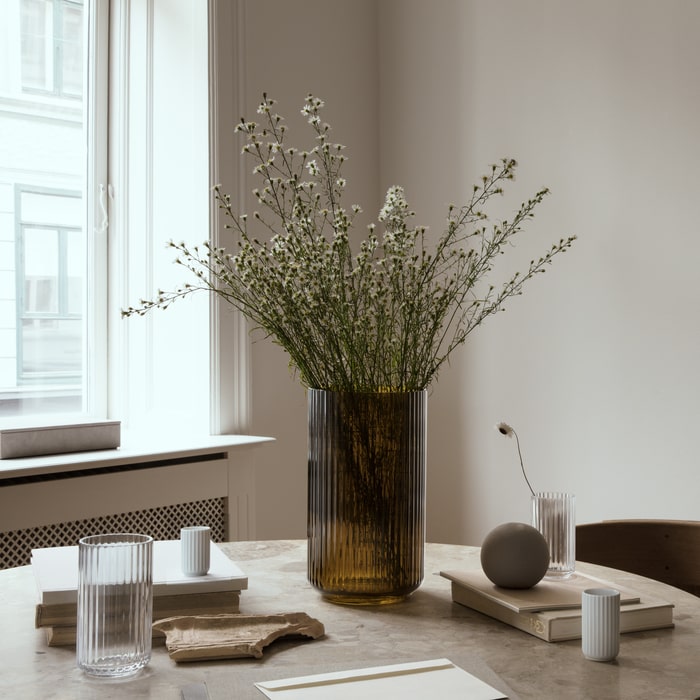 Lyngby Porcelæn Vase, Clear