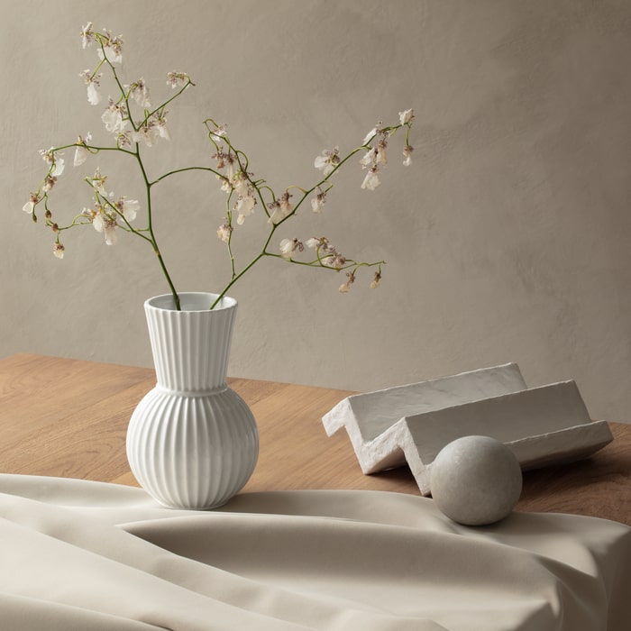 Lyngby Tura Vase, White