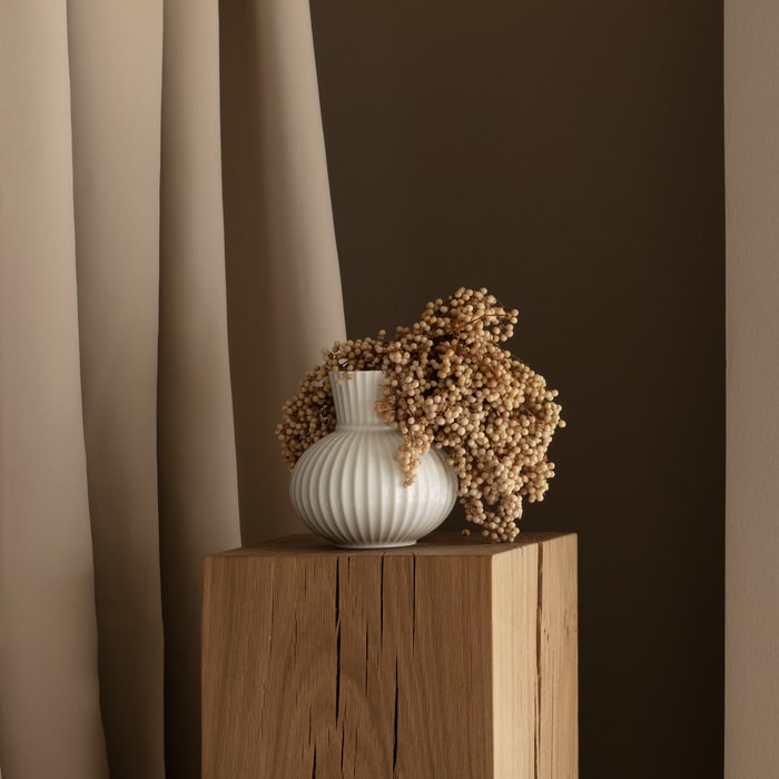 Lyngby Tura Vase, White