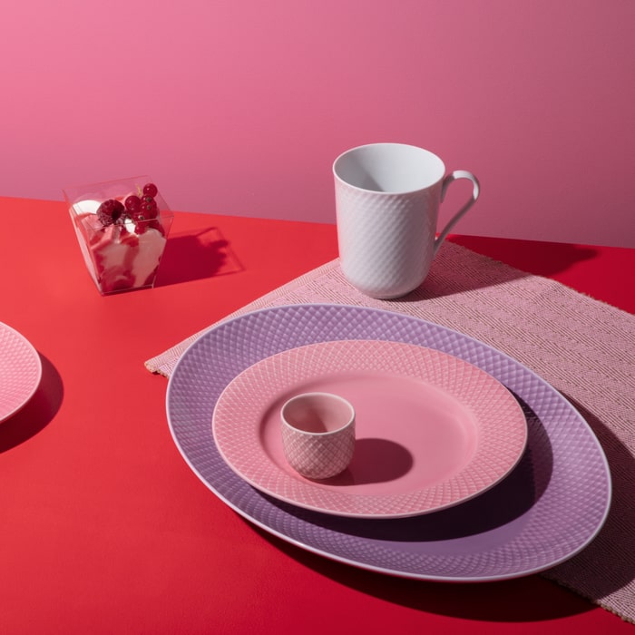 Lyngby Porcelæn Rhombe Color Lunch Plate, Ø: 8.3"