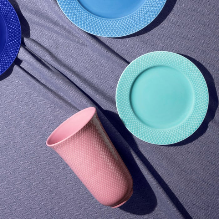 Lyngby Porcelæn Rhombe Color Lunch Plate, Ø: 8.3