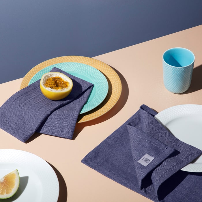 Lyngby Porcelæn Rhombe Color Lunch Plate, Ø: 8.3"