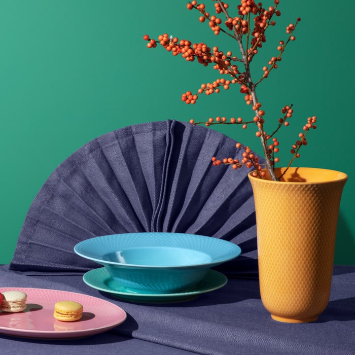 Lyngby Porcelæn Rhombe Color Soup Bowl, Ø: 9.6