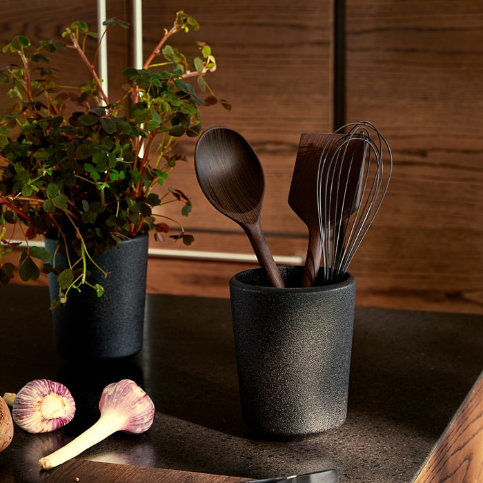 Rosendahl RÅ Utensil Holder, Black, H: 6.1