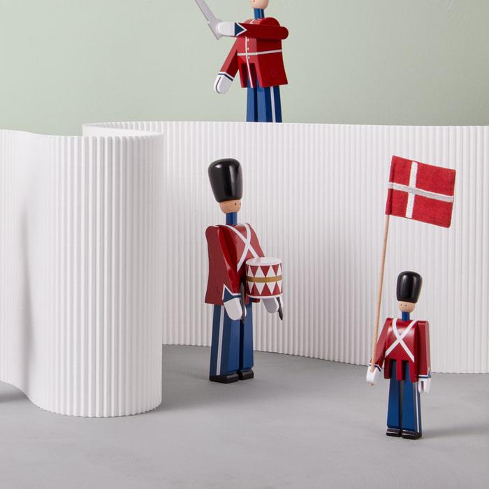 Kay Bojesen Standard-Bearer, Red/Blue/White