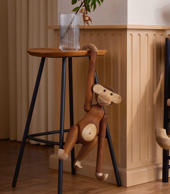 Kay Bojesen Monkey, Teak/Limba