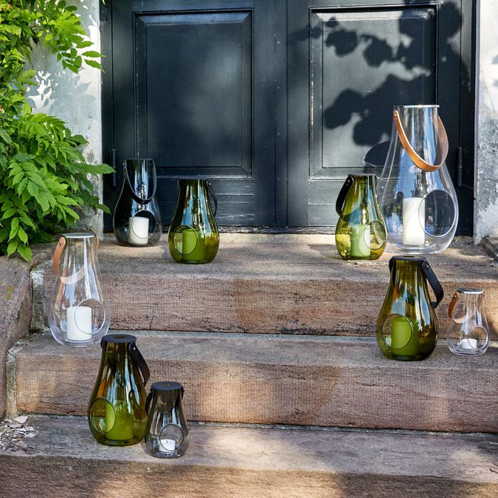 Holmegaard Design With Light Lantern, Olive Green