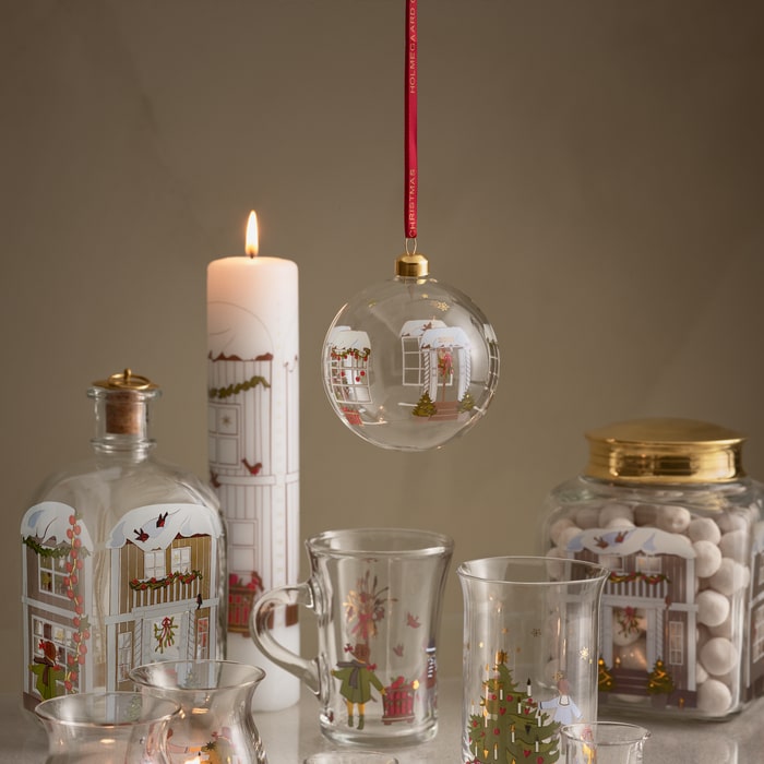 Holmegaard Annual Christmas Bauble, Clear, Ø: 3.1