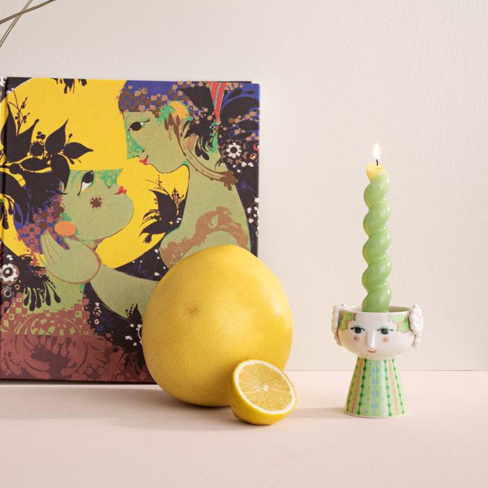 Bjørn Wiinblad Eva Candleholder, H: 3.7"