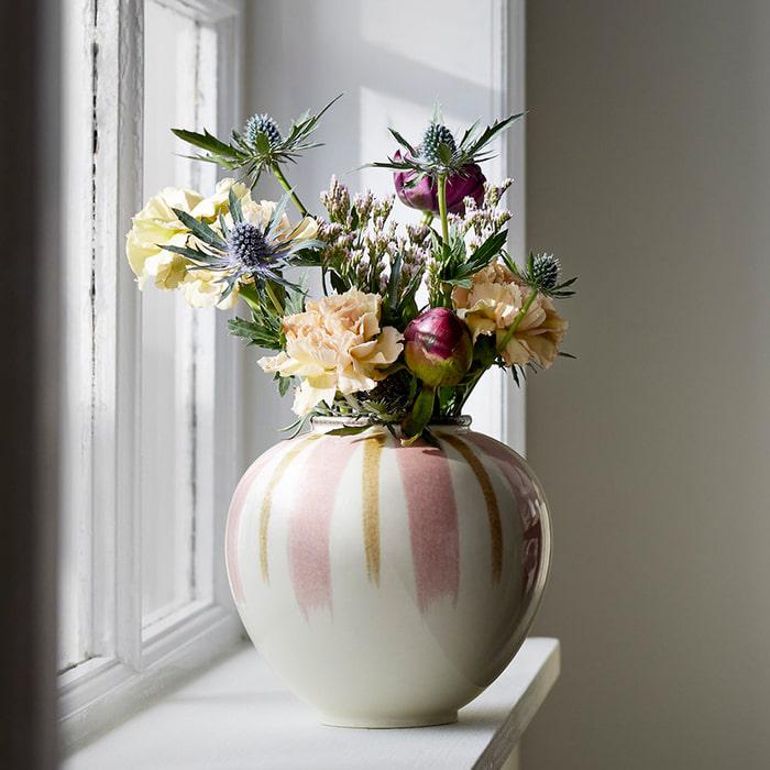 Kähler Canvas Vase, Rose, 5.9"