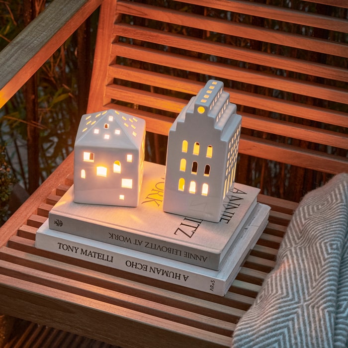 Kähler Urbania Lighthouse Town House, White, H: 4.9"